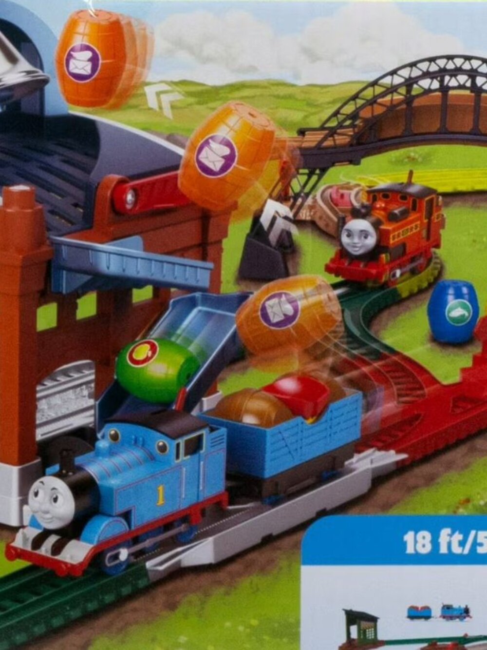 Thomas & Friends Load & Launch Barrel Delivery Set by Fisher-Price & Classic Mot